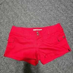 I.C.E. Jeanswear Y2K Low Rise Navy Cargo Mini Shorts Size 7